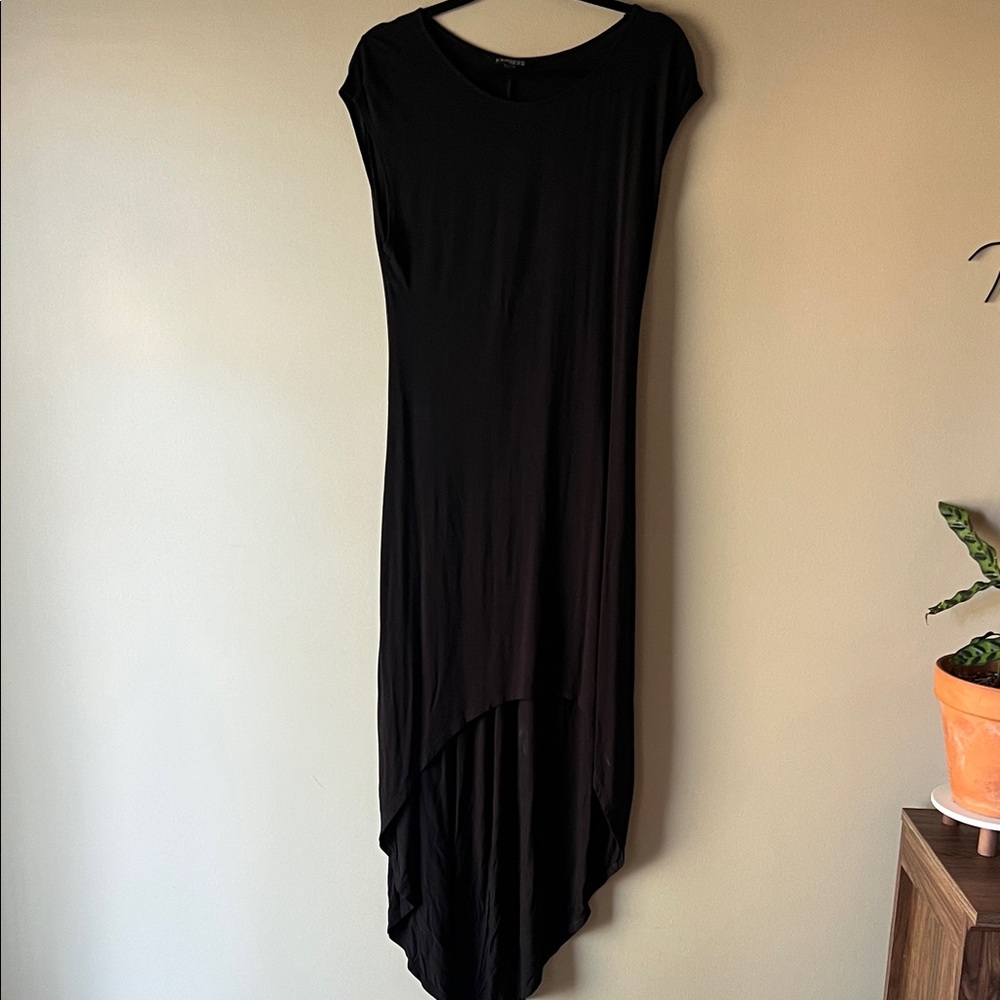 Express Black High-Low Maxi Dress Size M